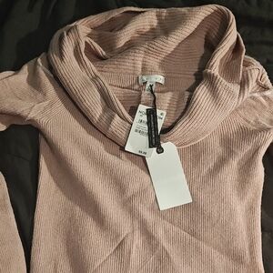 Nordstrom Blush Cowl Neck Sweater